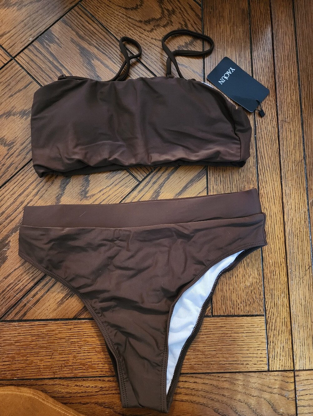 A4: Brown bikini